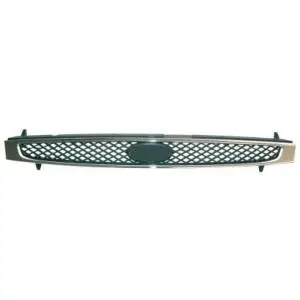 Acheter Direct Grille de calandre supérieure pour FORD FIESTA V ph.1 2002-2005 chromée, sans logo, pare chocs avant